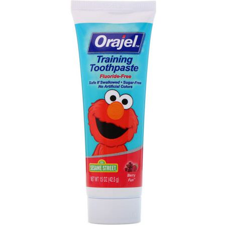 Orajel, Baby Toothpaste, Gel, Fluoride Free