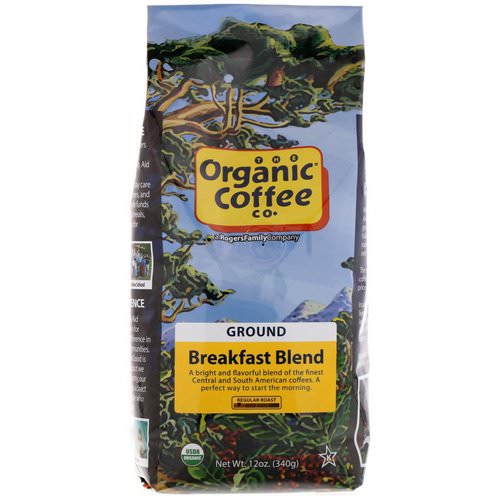 Organic Coffee Co, Breakfast Blend, Ground Coffee, 12 oz (340 g) Review