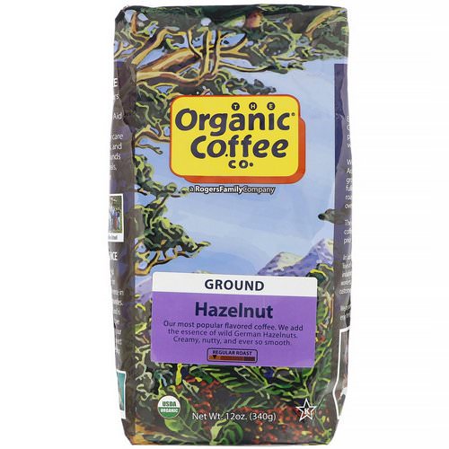 Organic Coffee Co, Hazelnut, Ground, 12 oz (340 g) Review