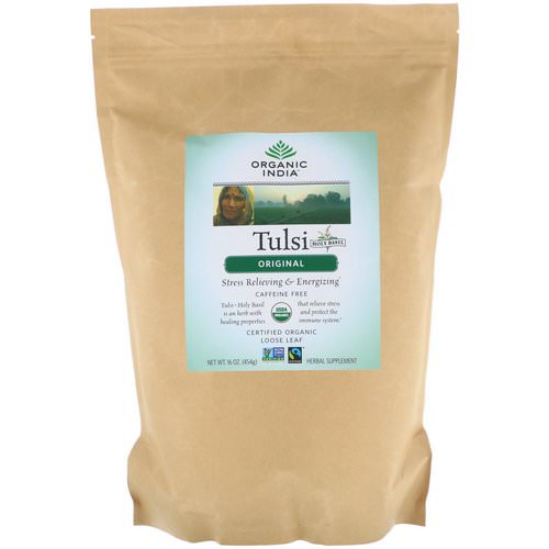 Organic India, Tulsi Loose Leaf Tea, Original, Caffeine-Free, 16 oz (454 g) Review