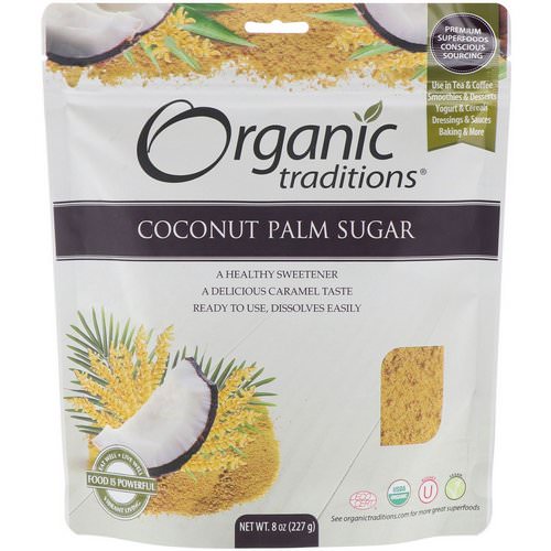 Organic Traditions, Coconut Palm Sugar, 8 oz (227 g) Review