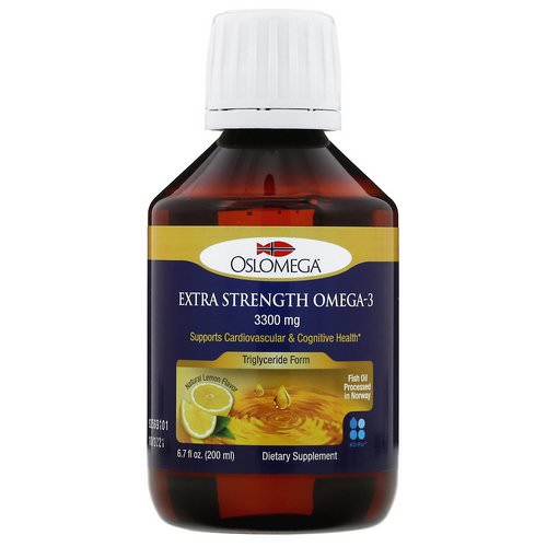 Oslomega, Norwegian Extra Strength Omega-3, Natural Lemon Flavor, 3,300 mg, 6.7 fl oz (200 ml) Review