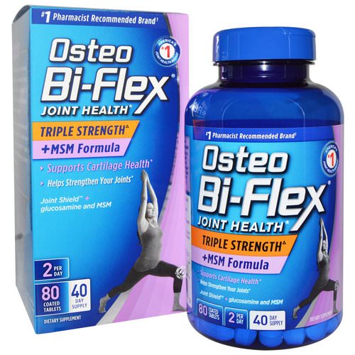 Osteo Bi-Flex, Joint Health, Triple Strength + MSM Formula, 80 Coated Tablets Review