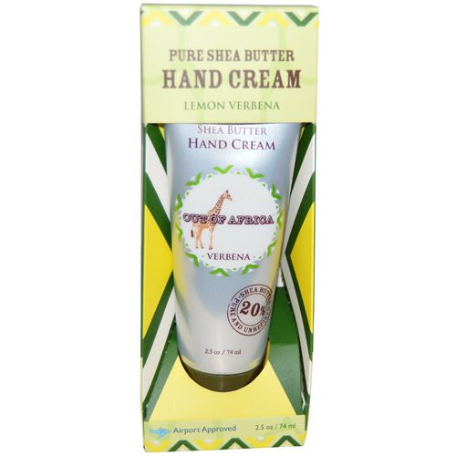 Out of Africa, Pure Shea Butter Hand Cream, Lemon Verbena, 2.5 oz (74 ml) Review