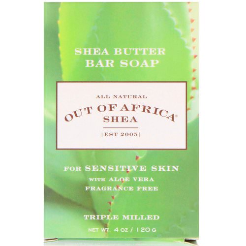 Out of Africa, Shea Butter Bar Soap, With Aloe Vera, Fragrance Free, 4 oz (120 g) Review