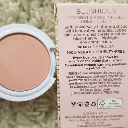 Blushious, Coconut & Rose Infused Cheek Color, Camellia