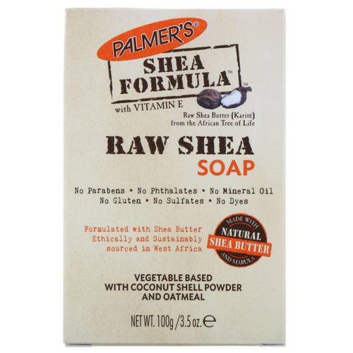 Palmer's, Shea Formula, Raw Shea Soap, with Vitamin E, 3.5 oz (100 g) Review