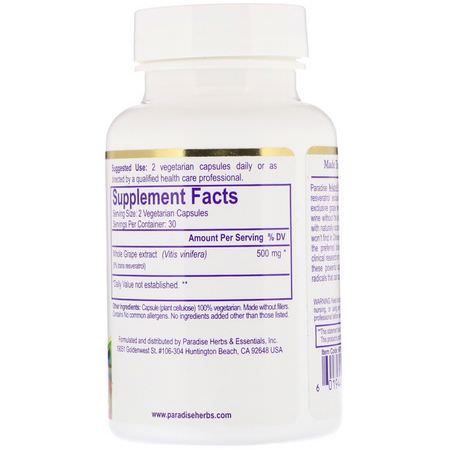 Resveratrol, Grape Seed Extract, Antioxidants, Supplements