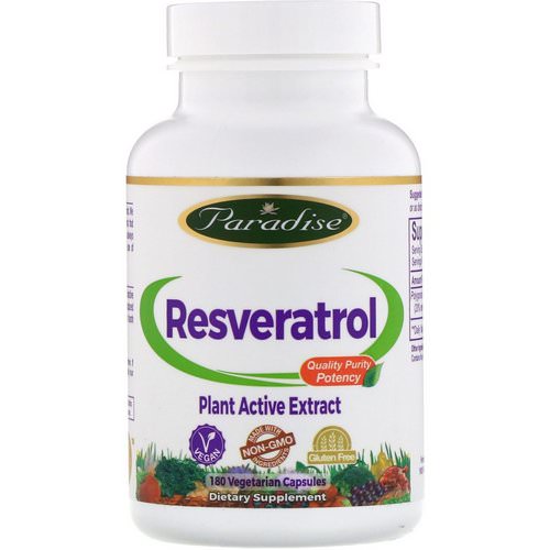 Paradise Herbs, Resveratrol, 180 Vegetarian Capsules Review