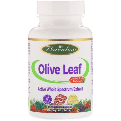 Paradise Herbs, Olive Leaf, 60 Vegetarian Capsules Review