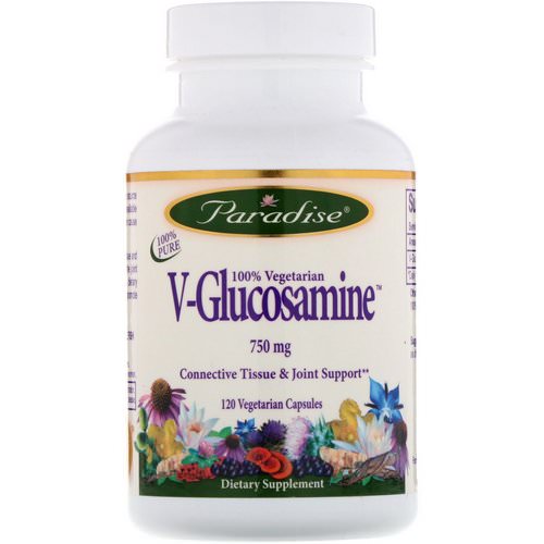 Paradise Herbs, V-Glucosamine, 750 mg, 120 Vegetarian Capsules Review