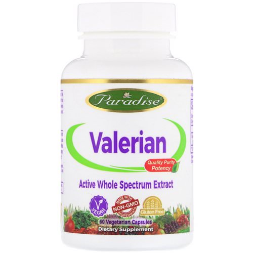 Paradise Herbs, Valerian, 60 Vegetarian Capsules Review