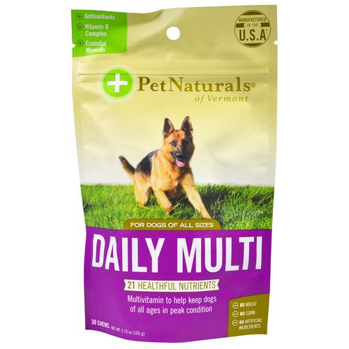 Pet Naturals of Vermont, Daily Multi, For Dogs, 30 Chews, 3.70 oz (105 g) Review