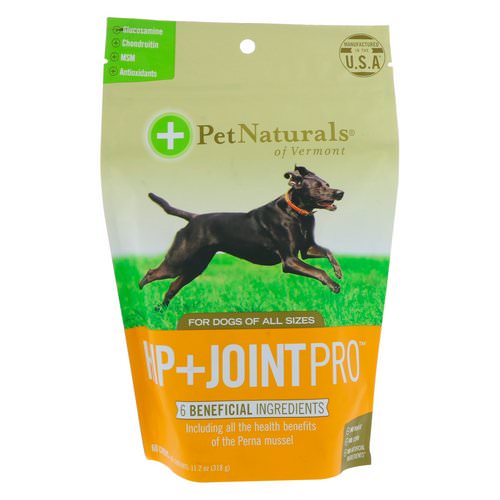 Pet Naturals of Vermont, Hip + Joint Pro, For Dogs, 60 Chews, 11.2 oz (318 g) Review