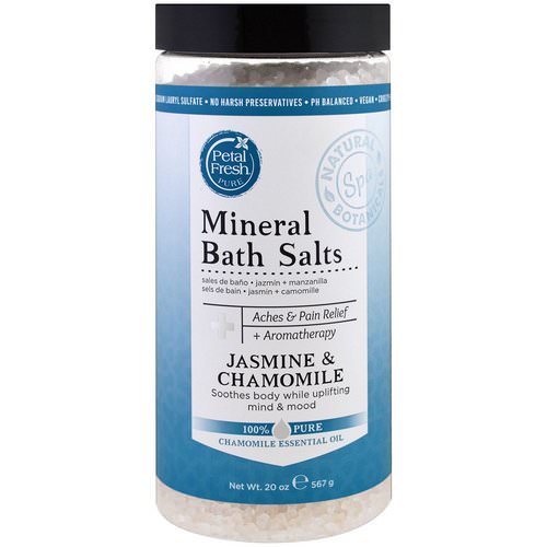 Petal Fresh, Pure, Mineral Bath Salts, Jasmine & Chamomile, 1.25 lbs (567 g) Review
