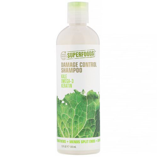 Petal Fresh, Pure, SuperFoods, Damage Control Shampoo, Kale, Omega 3 & Keratin, 12 fl oz (355 ml) Review