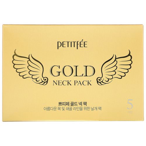 Petitfee, Gold Neck Pack, 5 Sheets Review