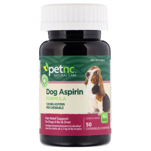 petnc NATURAL CARE, Dog Aspirin Formula, All Dog, Liver Flavor, 120mg, 50 Chewables Review