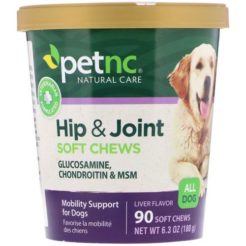 petnc NATURAL CARE, Hip & Joint, All Dog, Liver Flavor, 90 Soft Chews Review