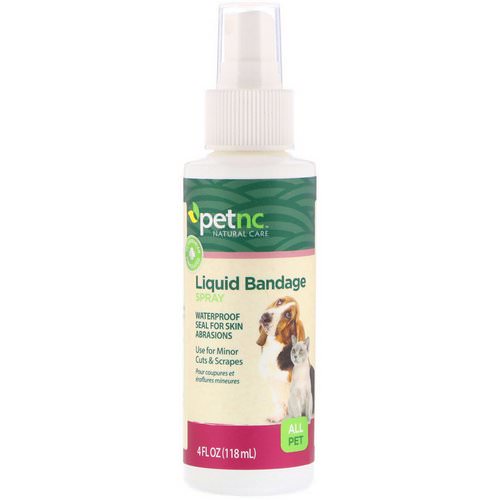 petnc NATURAL CARE, Liquid Bandage Spray, All Pet, 4 fl oz (118 ml) Review