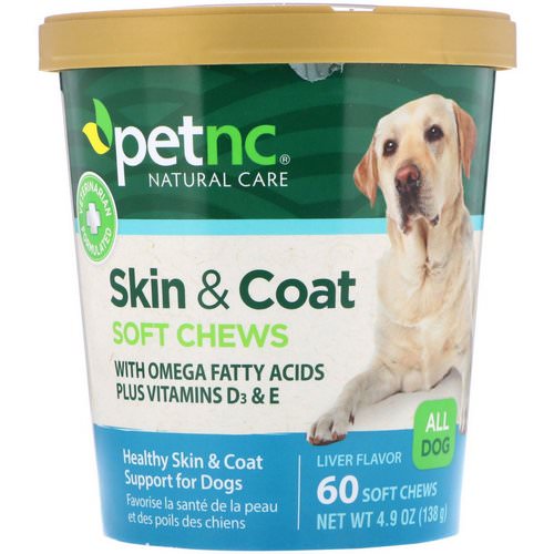 petnc NATURAL CARE, Skin & Coat, Liver Flavor, All Dog, 60 Soft Chews Review