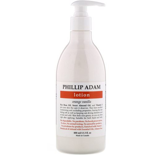 Phillip Adam, Lotion, Orange Vanilla, 13.5 fl oz (400 ml) Review
