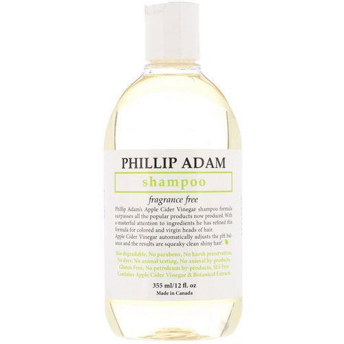 Phillip Adam, Shampoo, Fragrance Free, 12 fl oz (355 ml) Review