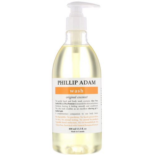 Phillip Adam, Wash, Original Coconut, 13.5 fl oz (400 ml) Review
