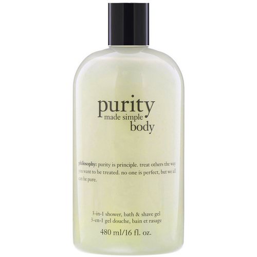 Philosophy, Purity Made Simple, Body 3-in-1 Shower, Bath & Shave Gel, 16 fl oz (480 ml) Review
