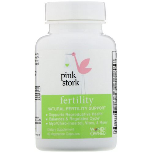 Pink Stork, Fertility, Natural Fertility Support, 60 Vegetarian Capsules Review