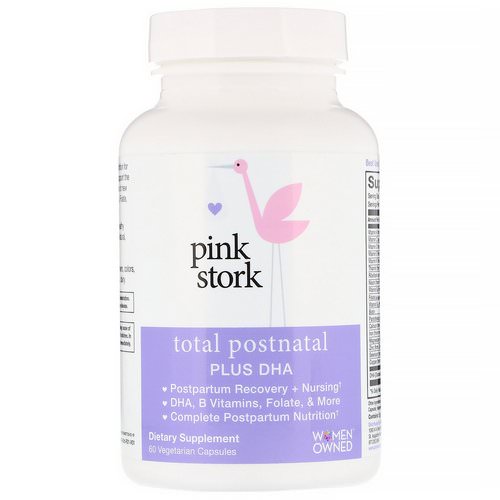 Pink Stork, Total Postnatal Plus DHA, 60 Vegetarian Capsules Review