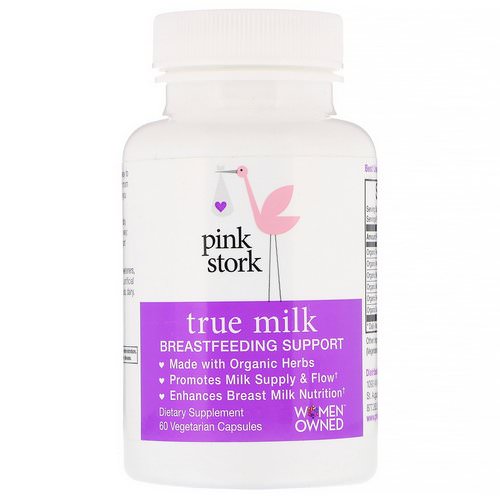 Pink Stork, True Milk, Breastfeeding Support, 60 Vegetarian Capsules Review