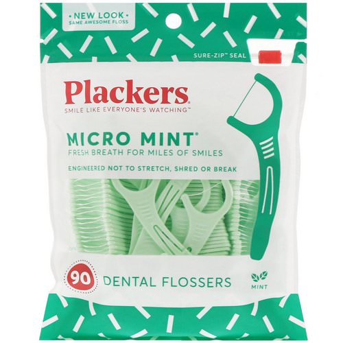 Plackers, Micro Mint, Dental Flossers, Mint, 90 Count Review