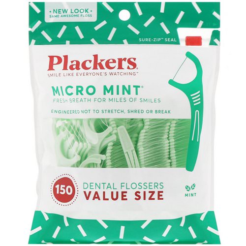 Plackers, Micro Mint, Dental Flossers, Value Size, Mint, 150 Count Review