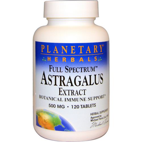 Planetary Herbals, Astragalus Extract, Full Spectrum, 500 mg, 120 Tablets Review