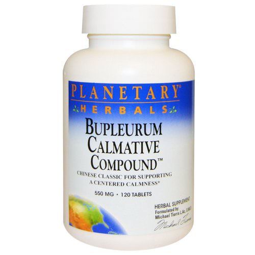 Planetary Herbals, Bupleurum Calmative Compound, 550 mg, 120 Tablets Review
