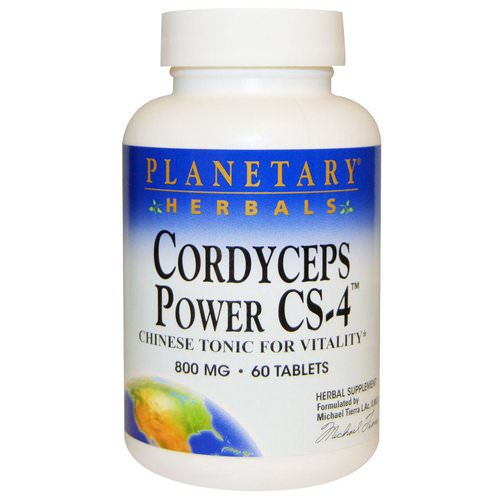 Planetary Herbals, Cordyceps Power CS-4, Chinese Tonic for Vitality, 800 mg, 60 Tablets Review