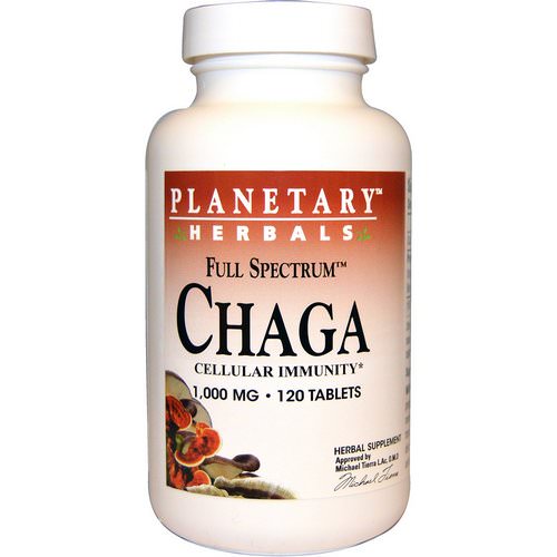 Planetary Herbals, Full Spectrum Chaga, 1,000 mg, 120 Tablets Review