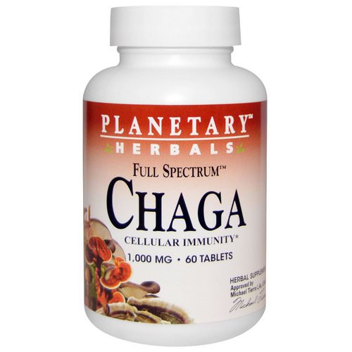 Planetary Herbals, Full Spectrum, Chaga, 1,000 mg, 60 Tablets Review