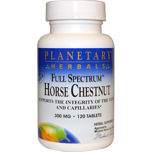 Planetary Herbals, Full Spectrum Horse Chestnut, 300 mg, 120 Tablets Review