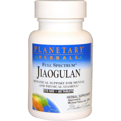 Planetary Herbals, Full Spectrum Jiaogulan, 375 mg, 60 Tablets Review