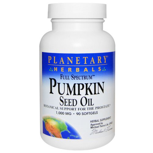 Planetary Herbals, Full Spectrum, Pumpkin Seed Oil, 1,000 mg, 90 Softgels Review