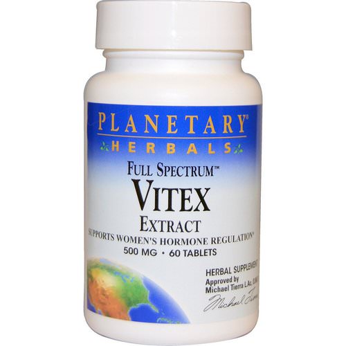 Planetary Herbals, Full Spectrum, Vitex Extract, 500 mg, 60 Tablets Review