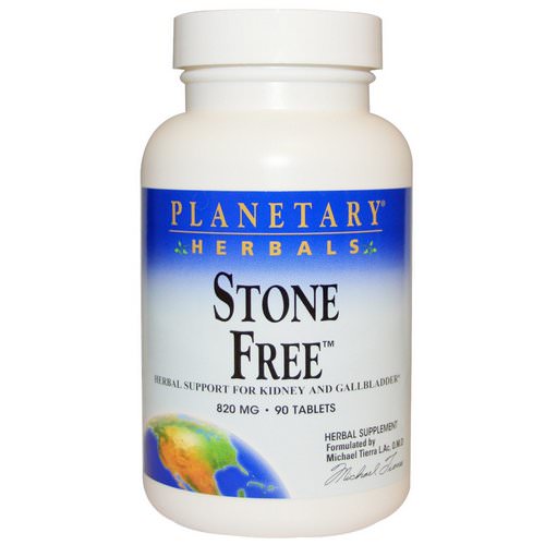 Planetary Herbals, Stone Free, 820 mg, 90 Tablets Review