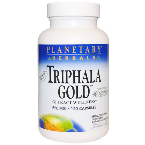 Planetary Herbals, Triphala Gold, GI Tract Wellness, 550 mg, 120 Capsules Review