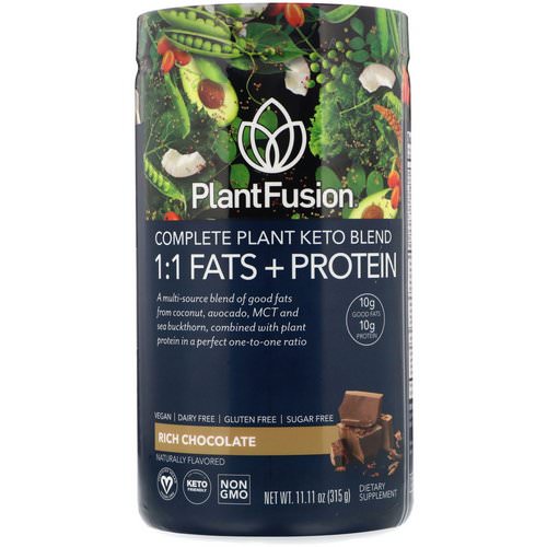 PlantFusion, Complete Plant Keto Blend, 1:1 Fats + Protein, Rich Chocolate, 11.11 oz (315 g) Review