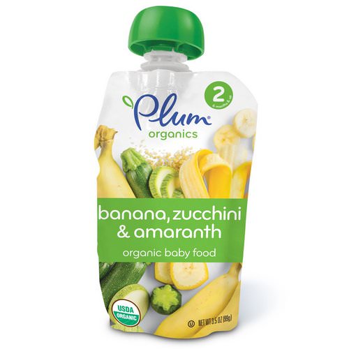 Plum Organics, Organic Baby Food, Stage 2, Banana, Zucchini & Amaranth, 3.5 oz (99 g) Review