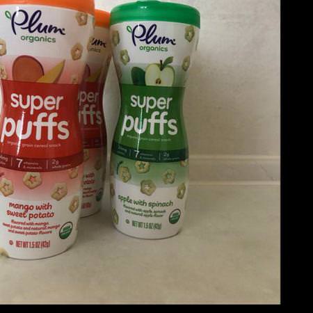 Plum Organics, Super Puffs, Organic Veggie, Fruit & Grain Puffs, Mango & Sweet Potato, 1.5 oz (42 g) Review
