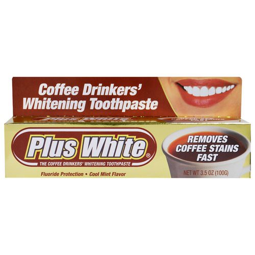 Plus White, The Coffee Drinkers' Whitening Toothpaste, Cool Mint Flavor, 3.5 oz (100 g) Review