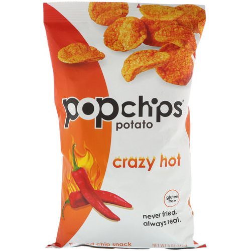 Popchips, Potato Chips, Crazy Hot, 5 oz (142 g) Review